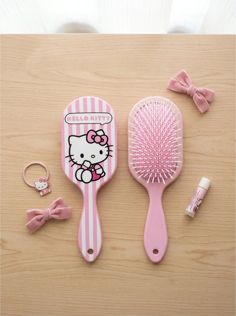 Brosse à cheveux rectangulaire poils souples hello kitty sanrio Rose - Kiabi