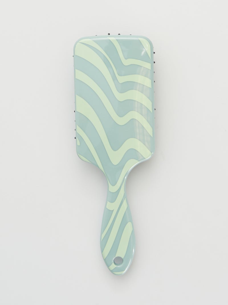 Brosse à cheveux rectangulaire Vert - Kiabi