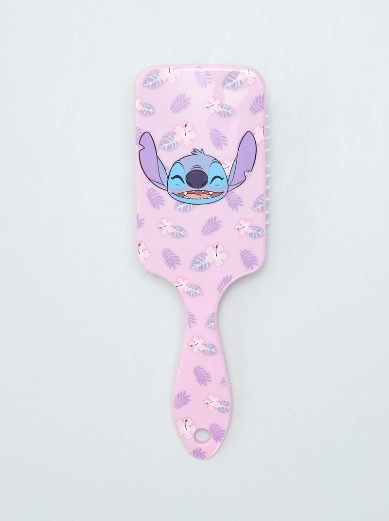 Brosse à cheveux 'Stitch' Rose - Kiabi