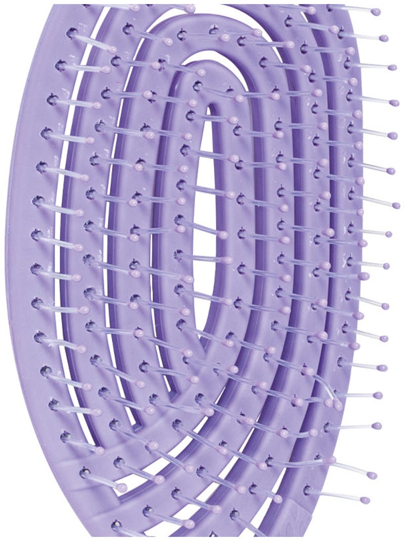 Brosse à cheveux ultra démêlante anti-casse Violet - Kiabi