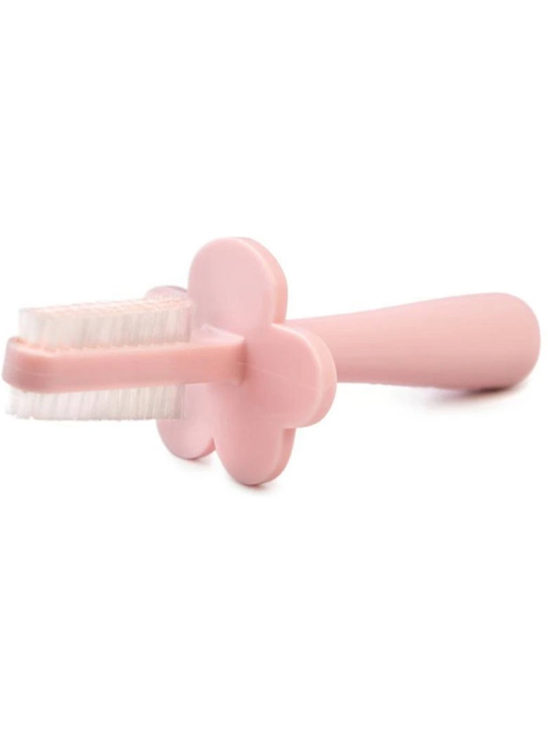 Brosse à dents ergonomique double face Rose - Kiabi