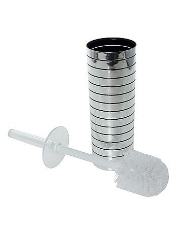 Brosse à WC en acrylique argenté
