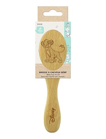 Brosse Cheveux Bébé – DISNEY BABY – Simba – Le Roi Lion – Prévention Croûtes de Lait – Bois FSC