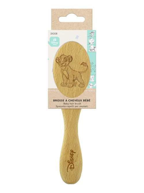 Brosse Cheveux Bébé –  DISNEY BABY – Simba – Le Roi Lion – Prévention Croûtes de Lait – Bois FSC - Kiabi