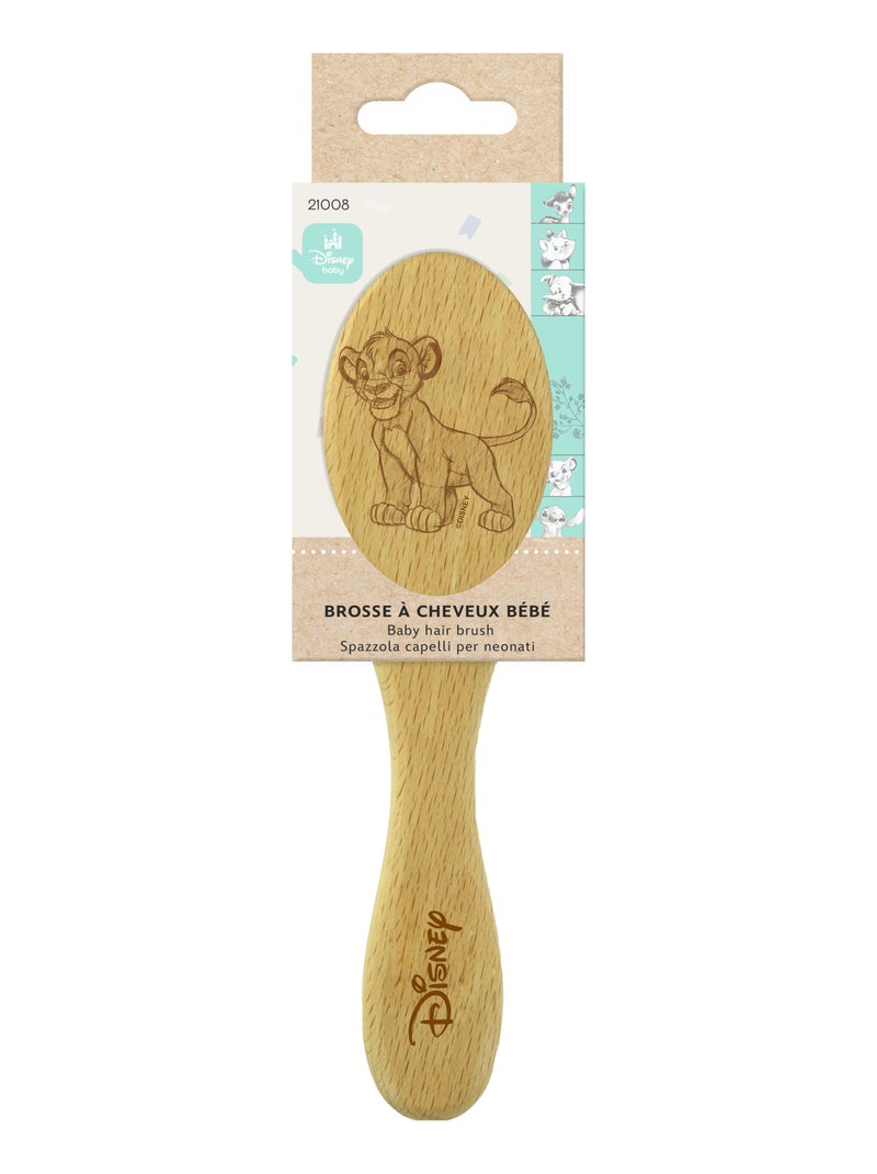 Brosse Cheveux Bébé –  DISNEY BABY – Simba – Le Roi Lion – Prévention Croûtes de Lait – Bois FSC Bois naturel - Kiabi