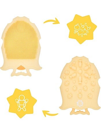 Brosse de massage en silicone 'Badabulle'