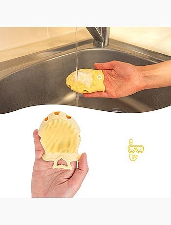 Brosse de massage en silicone 'Badabulle'