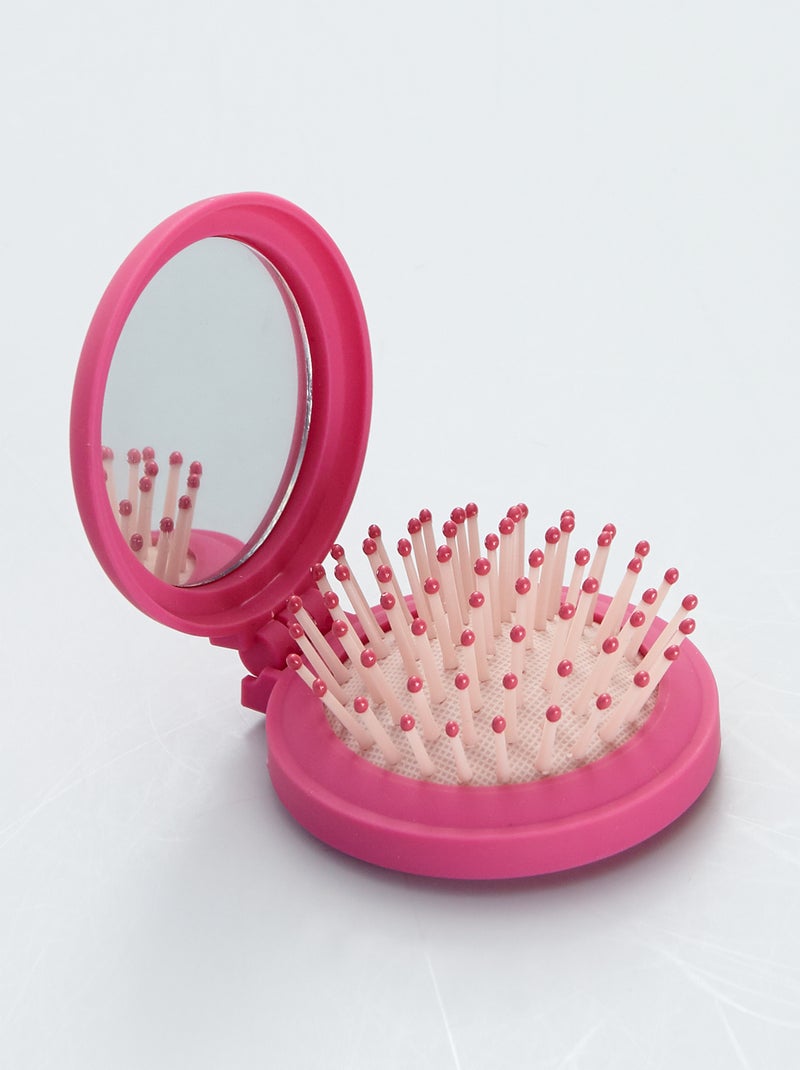 Brosse de sac ronde Rose - Kiabi