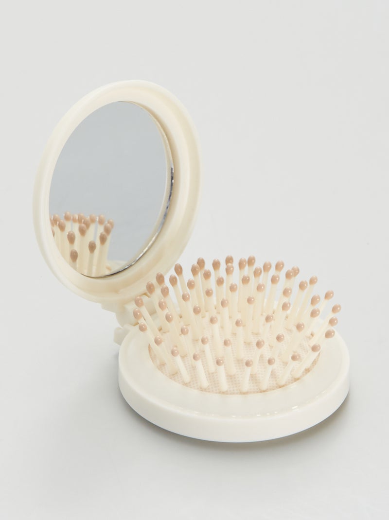 Brosse de sac ronde Rose/blanc - Kiabi