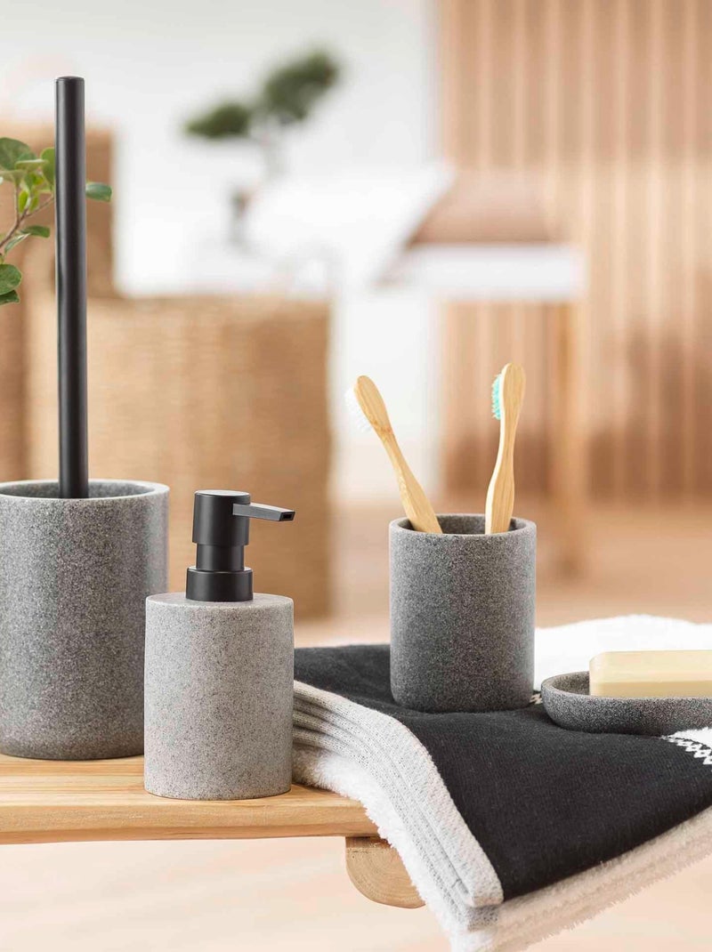 Brosse de toilette 40 x 10 cm Graphite Gris - Kiabi