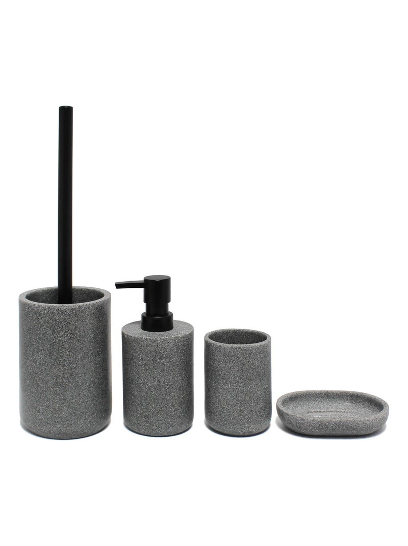 Brosse de toilette 40 x 10 cm Graphite Gris - Kiabi