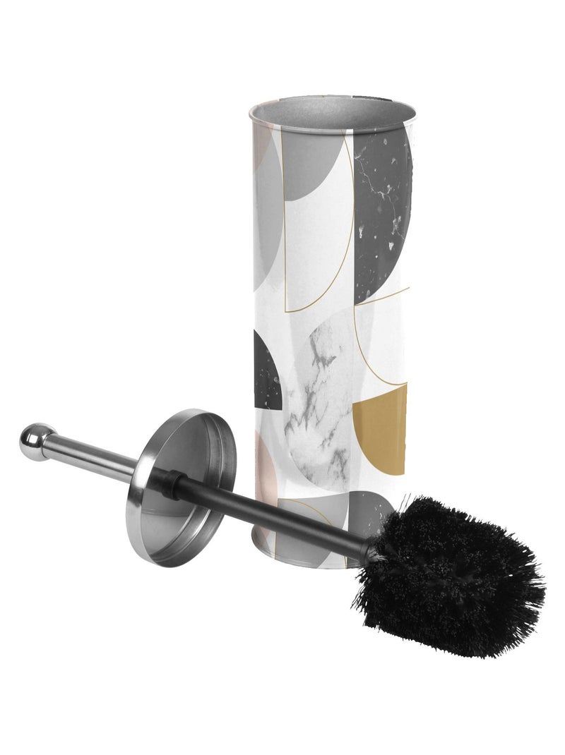 Brosse de toilette Géo-Marbre Blanc - Kiabi