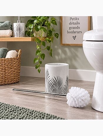 Brosse de toilette orbella blanc et argent