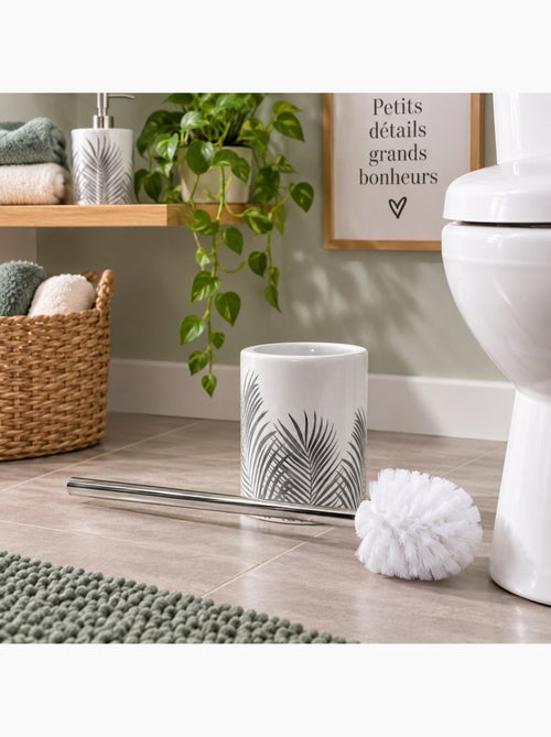 Brosse de toilette orbella blanc et argent - Kiabi Brosse de toilette orbella blanc et argent - Kiabi