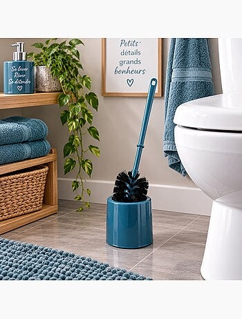 Brosse de toilette plastique taupe