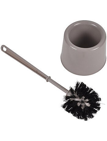 Brosse de toilette plastique taupe