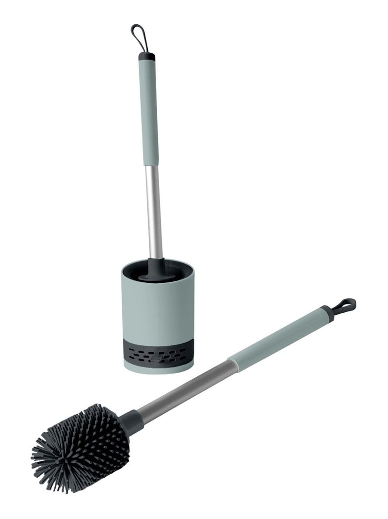 Brosse de toilette wc en silicone gris anthracite - Kiabi