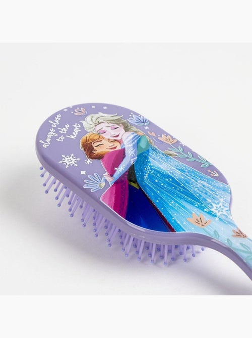 Brosse démêlante cheveux La Reine des Neiges - Elsa et Anna - Mauve - Kiabi