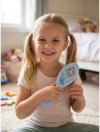 Brosse démêlante elsa - la reine des neiges - bleu