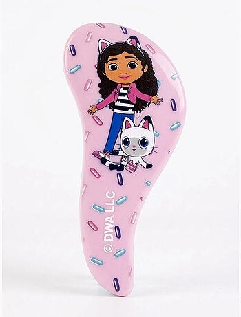 Brosse démêlante Gabby's Dollhouse - Picots doux - Rose pastel