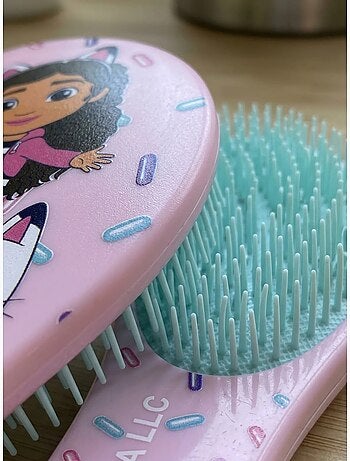 Brosse démêlante Gabby's Dollhouse - Picots doux - Rose pastel