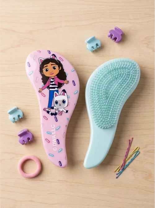 Brosse démêlante gabby's dollhouse - picots doux - rose pastel - Kiabi
