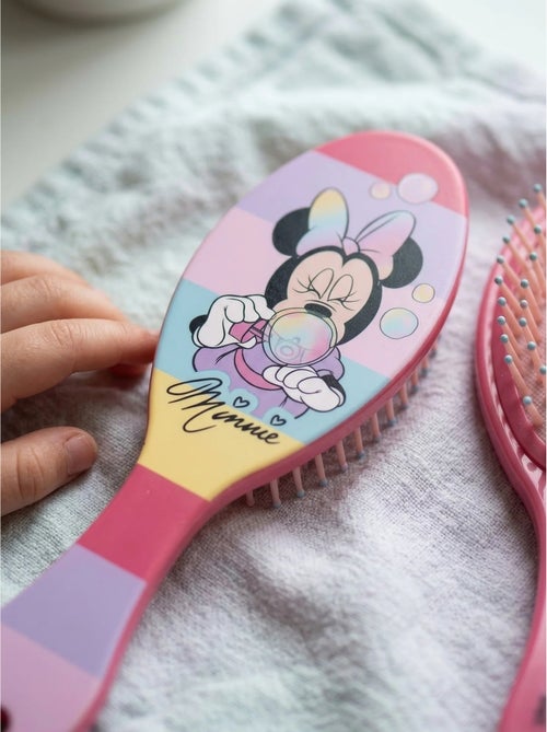 Brosse démêlante minnie mouse - disney - rose - Kiabi