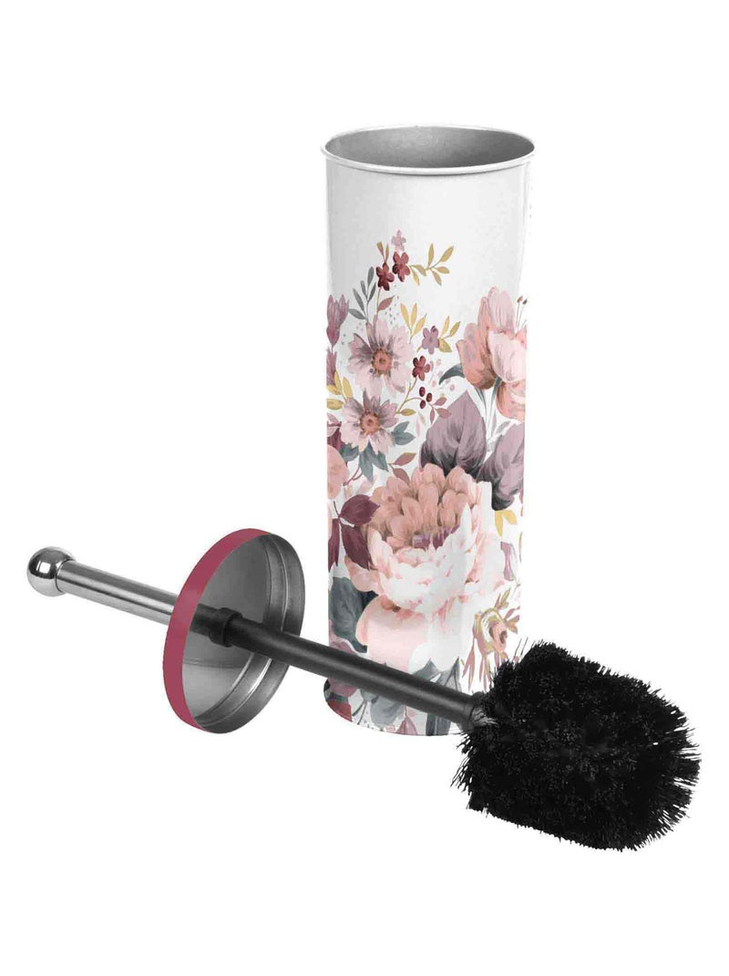 Brosse et pot wc aux impressions fleuries Multicolore - Kiabi