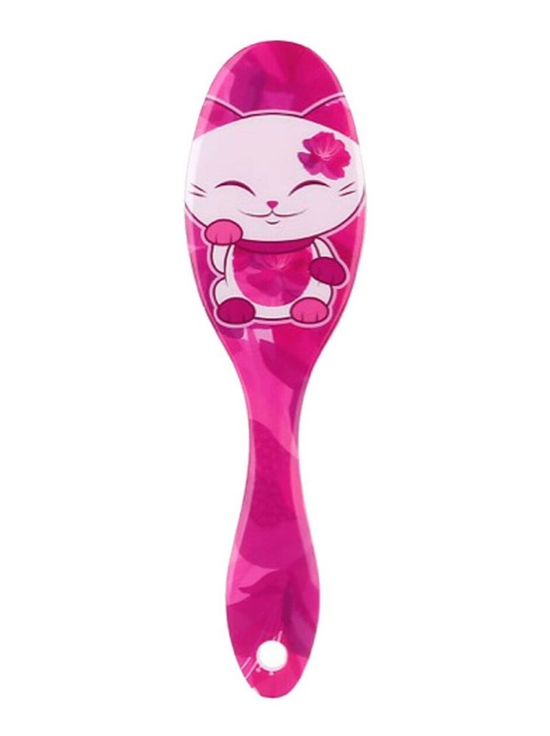 Brosse pour cheveux Mani chat blanc Rose - Kiabi
