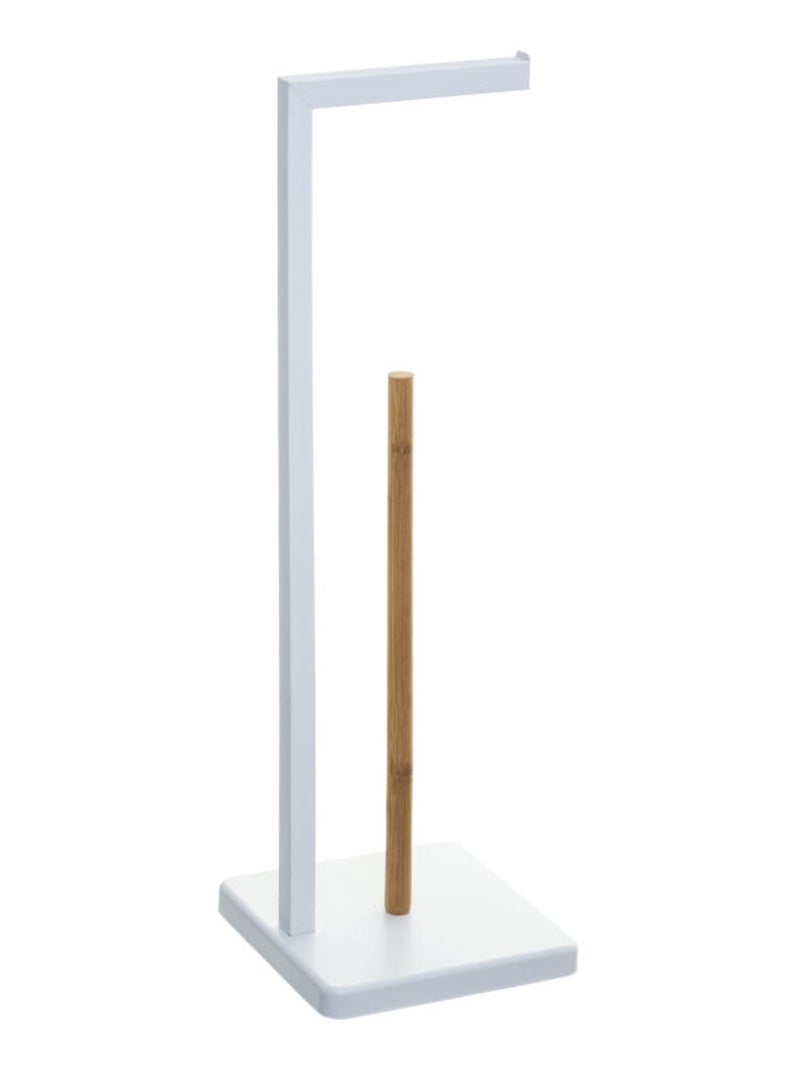 Brosse toilettes & Support papier - Atmosphera Blanc - Kiabi