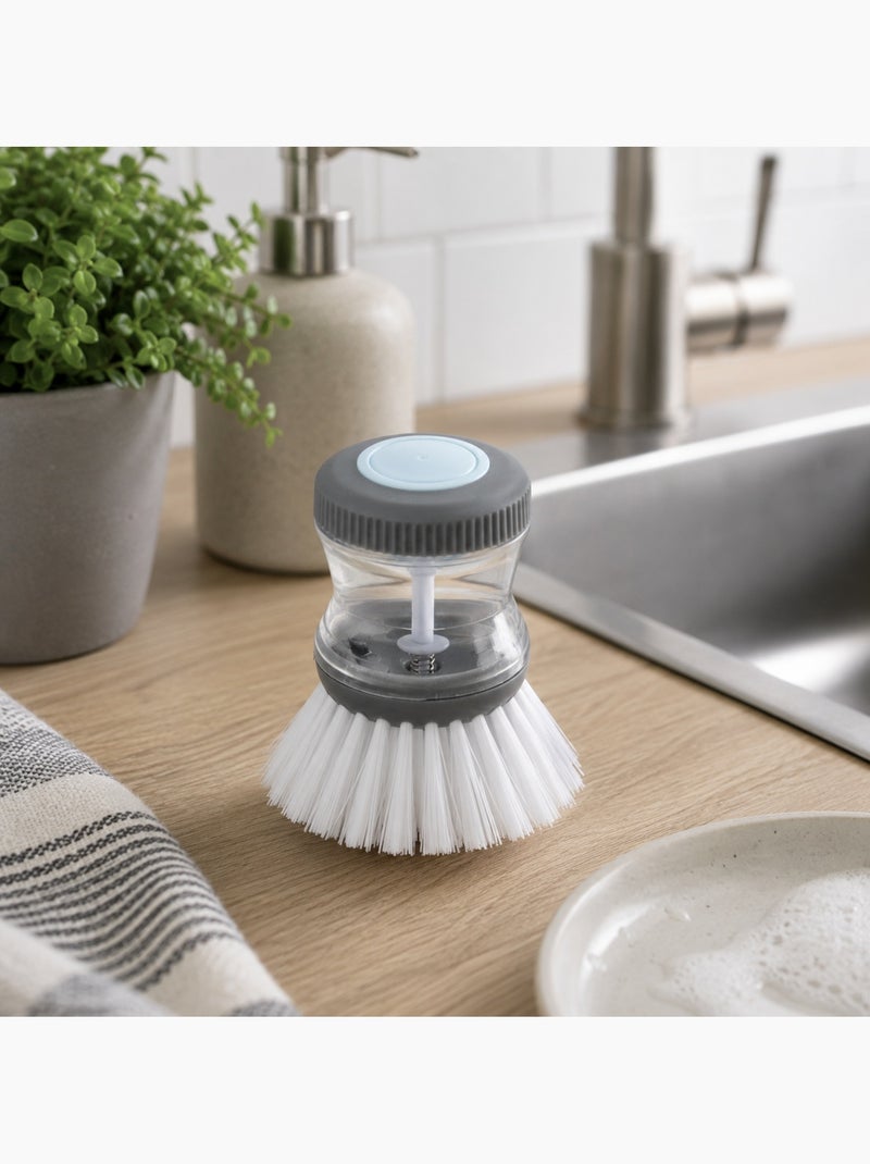 Brosse vaisselle push avec distributeur Gris - Kiabi