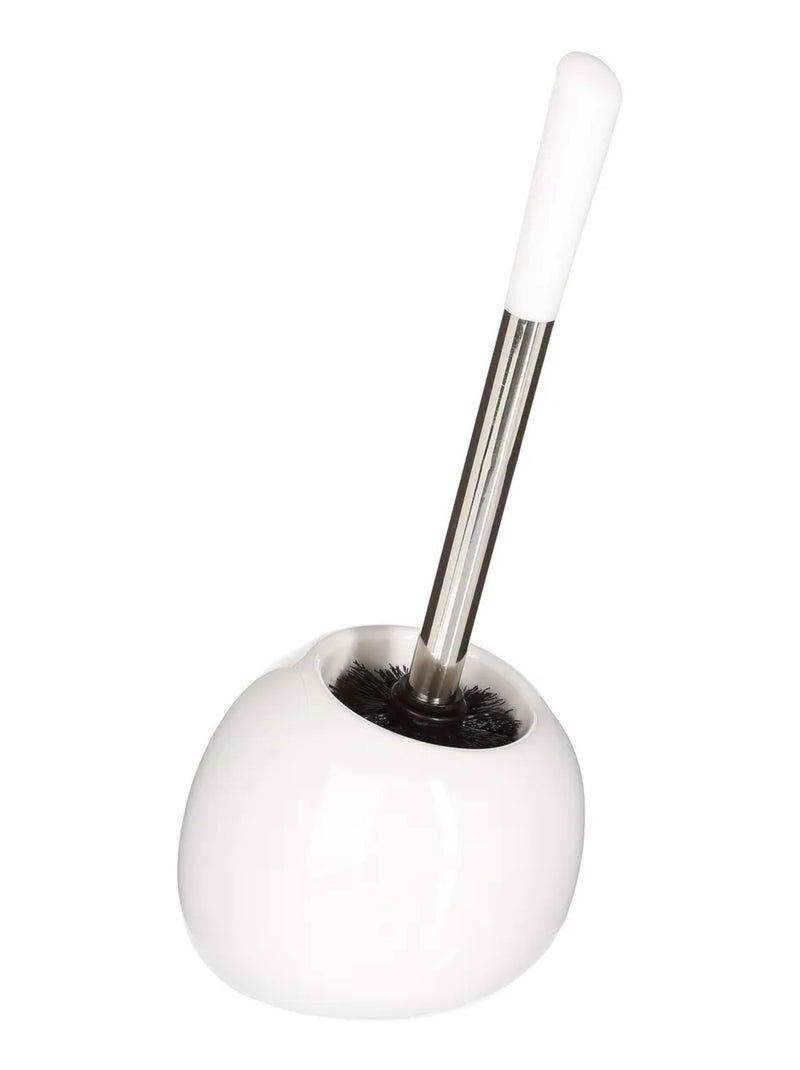 Brosse WC avec Porte-Brosse - Design Moderne et Compact Blanc Blanc - Kiabi