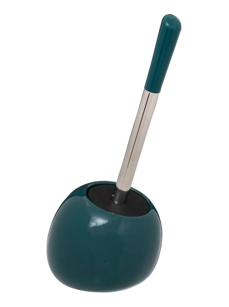 Brosse WC avec Porte-Brosse - Design Moderne et Compact bleu petrole Bleu pétrole - Kiabi