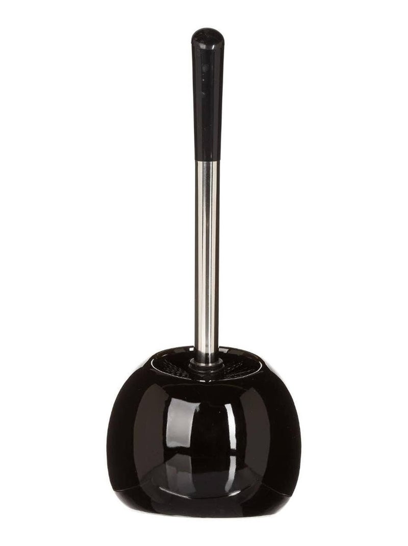 Brosse WC avec Porte-Brosse - Design Moderne et Compact Noir - Kiabi