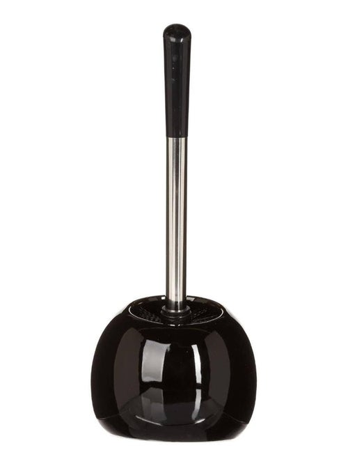 Brosse WC avec Porte-Brosse - Design Moderne et Compact noir - Kiabi