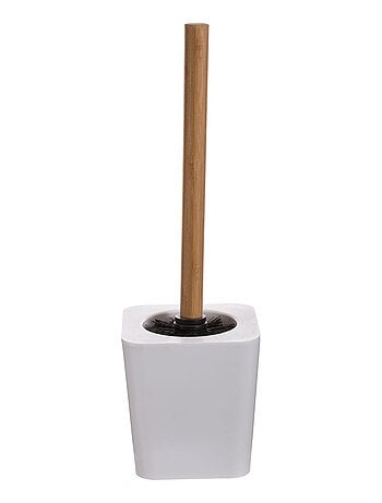 Brosse WC avec support en bambou et céramique NATUREO