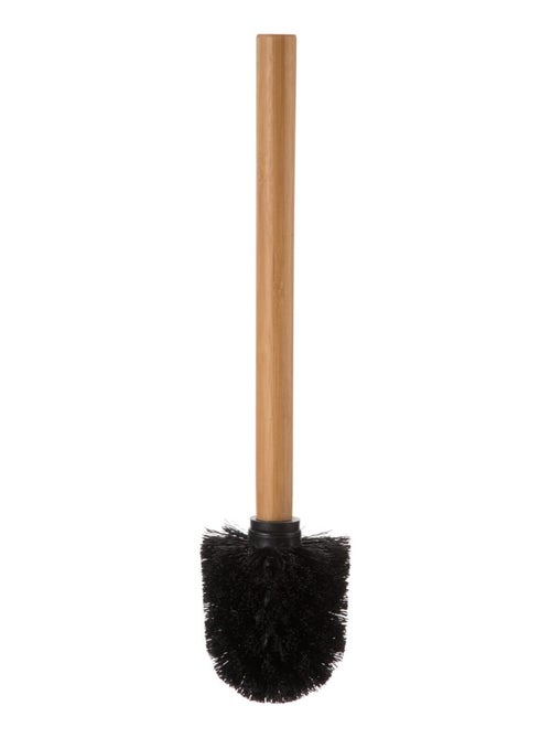 Brosse WC avec support en bambou et céramique NATUREO - Kiabi Brosse WC avec support en bambou et céramique NATUREO - Kiabi