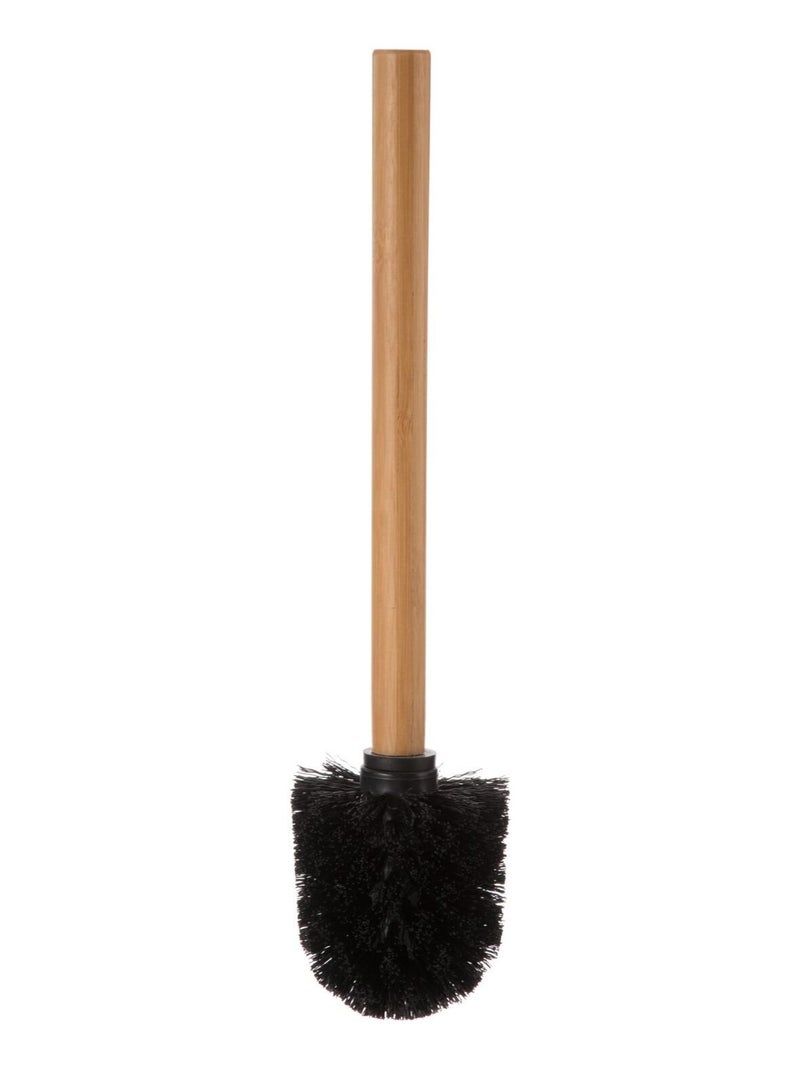 Brosse WC avec support en bambou et céramique NATUREO Blanc - Kiabi