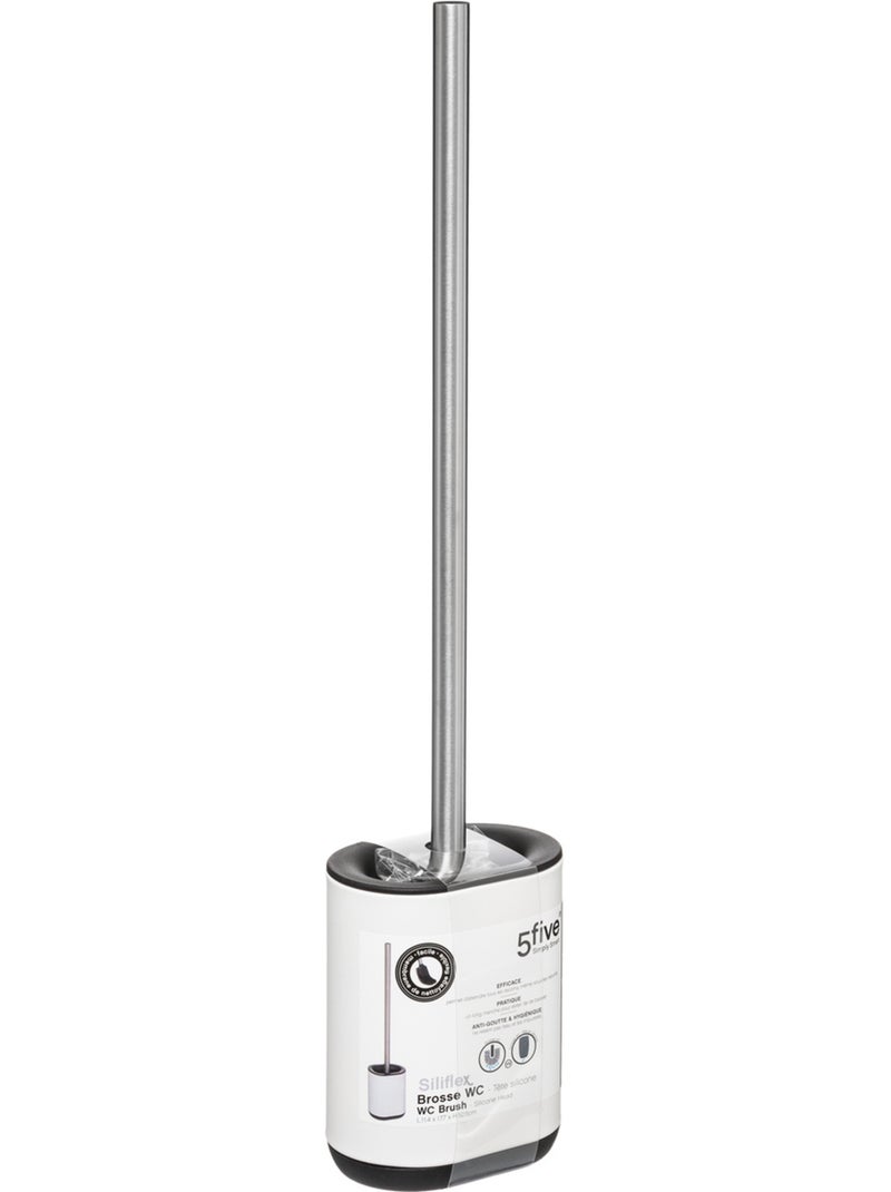 Brosse WC avec support ergonomique SILIFLEX Blanc - Kiabi