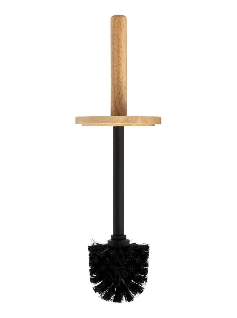 Brosse WC avec support  Motif tropical coloré  Manche bois Vert - Kiabi