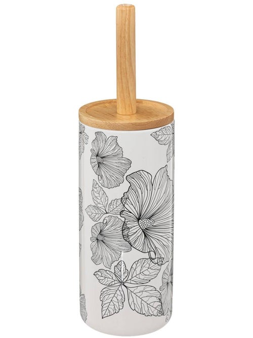 Brosse WC design floral BLACKFLORA - Kiabi