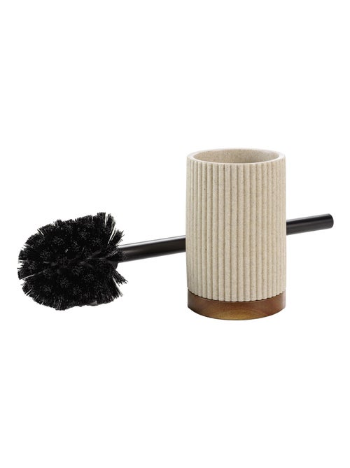 Brosse WC en acacia - Kiabi