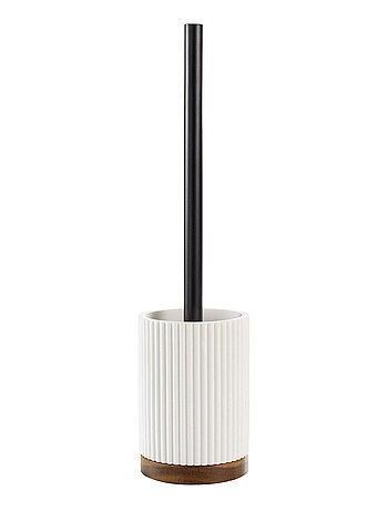 Brosse WC en acacia