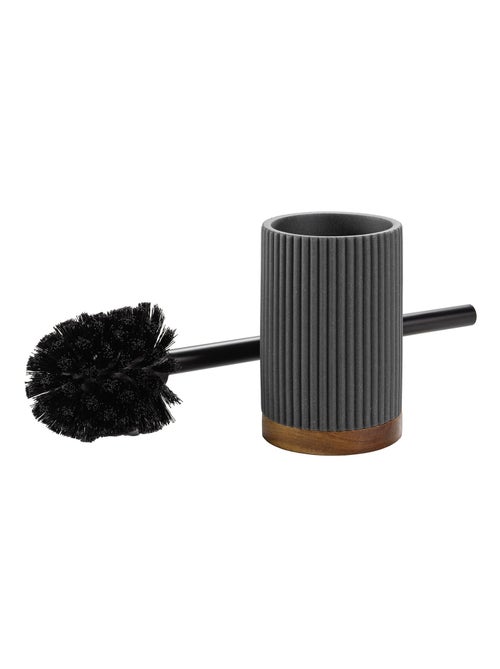 Brosse WC en acacia - Kiabi