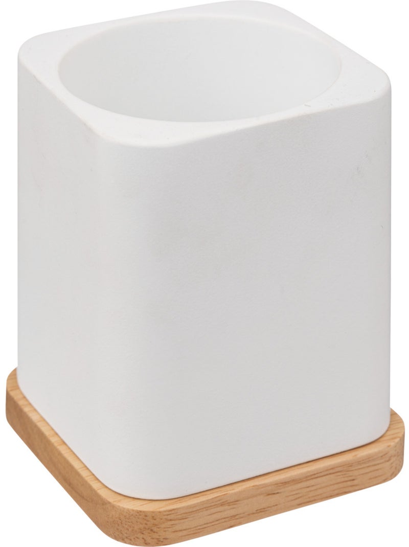 Brosse WC en bambou NATUREO Blanc - Kiabi