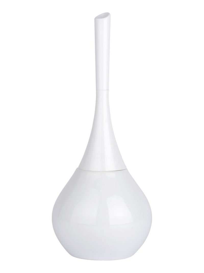Brosse WC en céramique design élégant FLAKON Blanc - Kiabi
