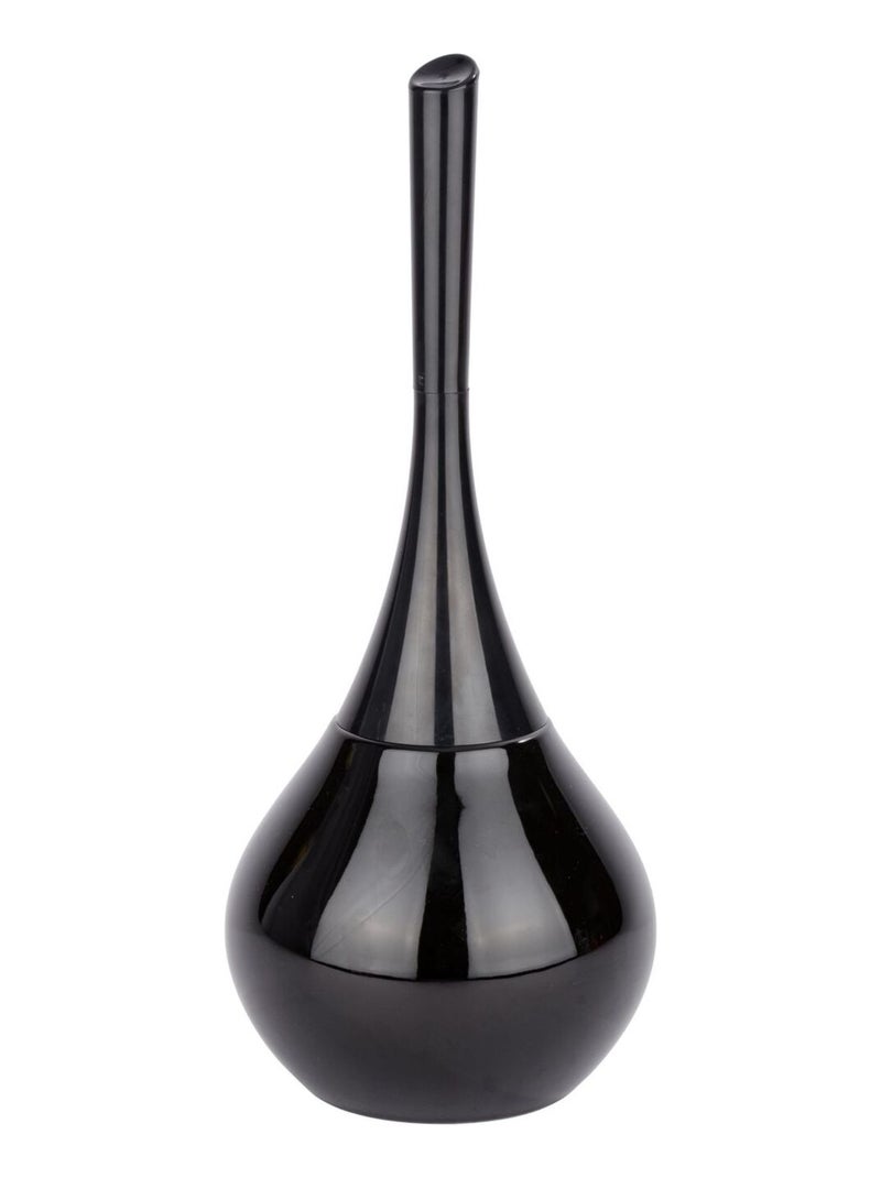 Brosse WC en céramique design élégant FLAKON Noir - Kiabi
