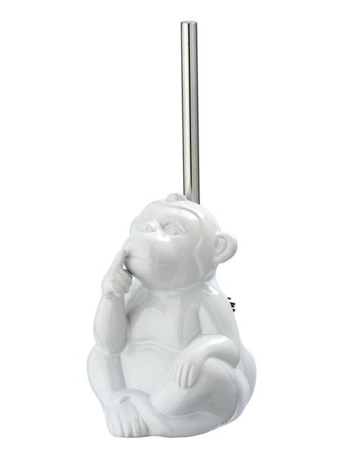 Brosse WC en céramique MONKEY QUIET - Kiabi