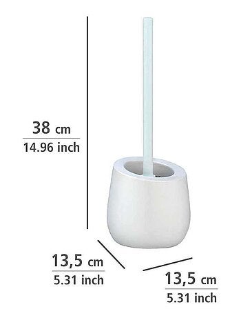 Brosse WC en silicone avec base en céramique BADI