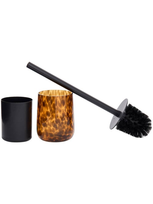 Brosse WC en verre motif flammes DOTTY - Kiabi